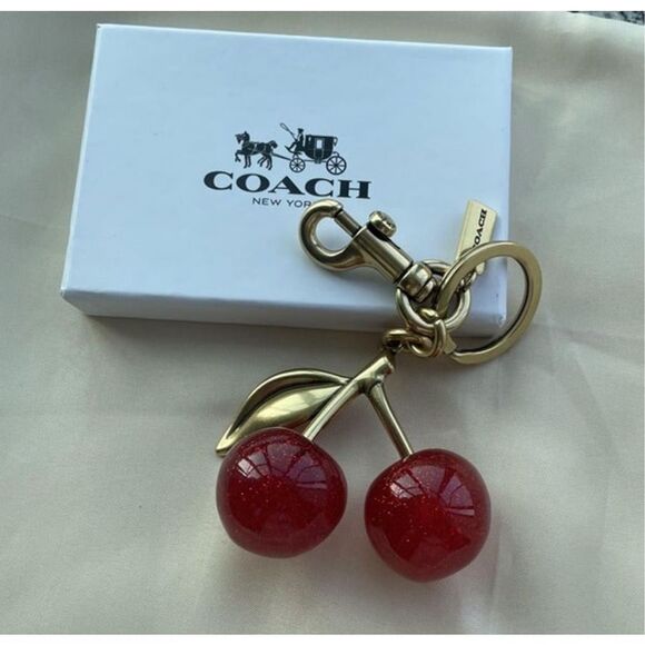 COACH Large Cherries Keychain - Picture 1 of 4